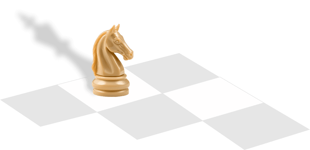 Gold Chess Knight